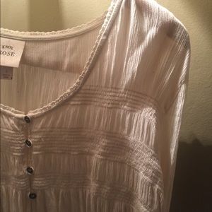 Knox Rose // cream blouse